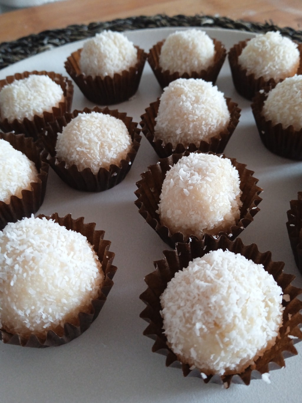 Trufas de coco.