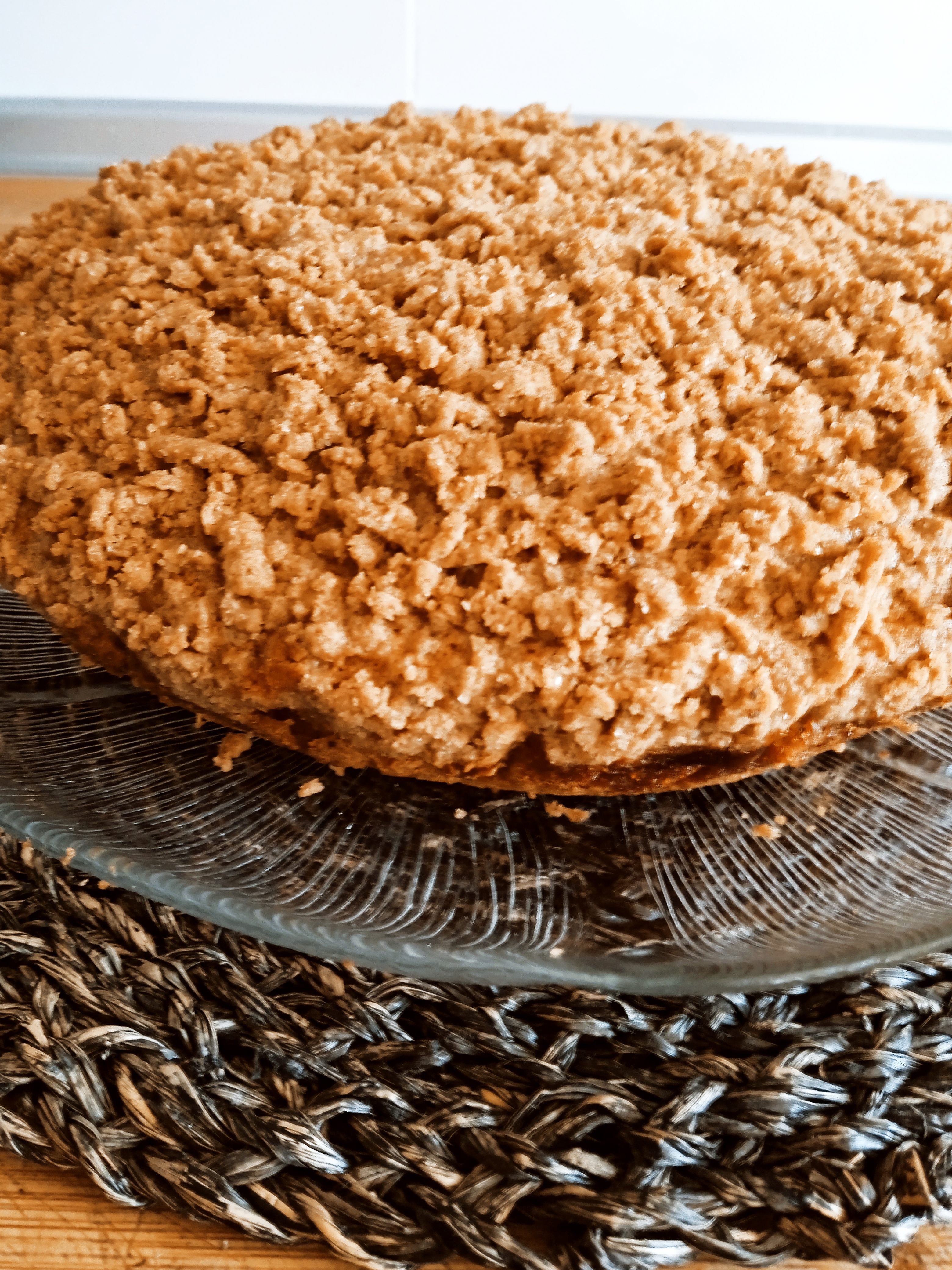 Tarta de manzana caramelizada.