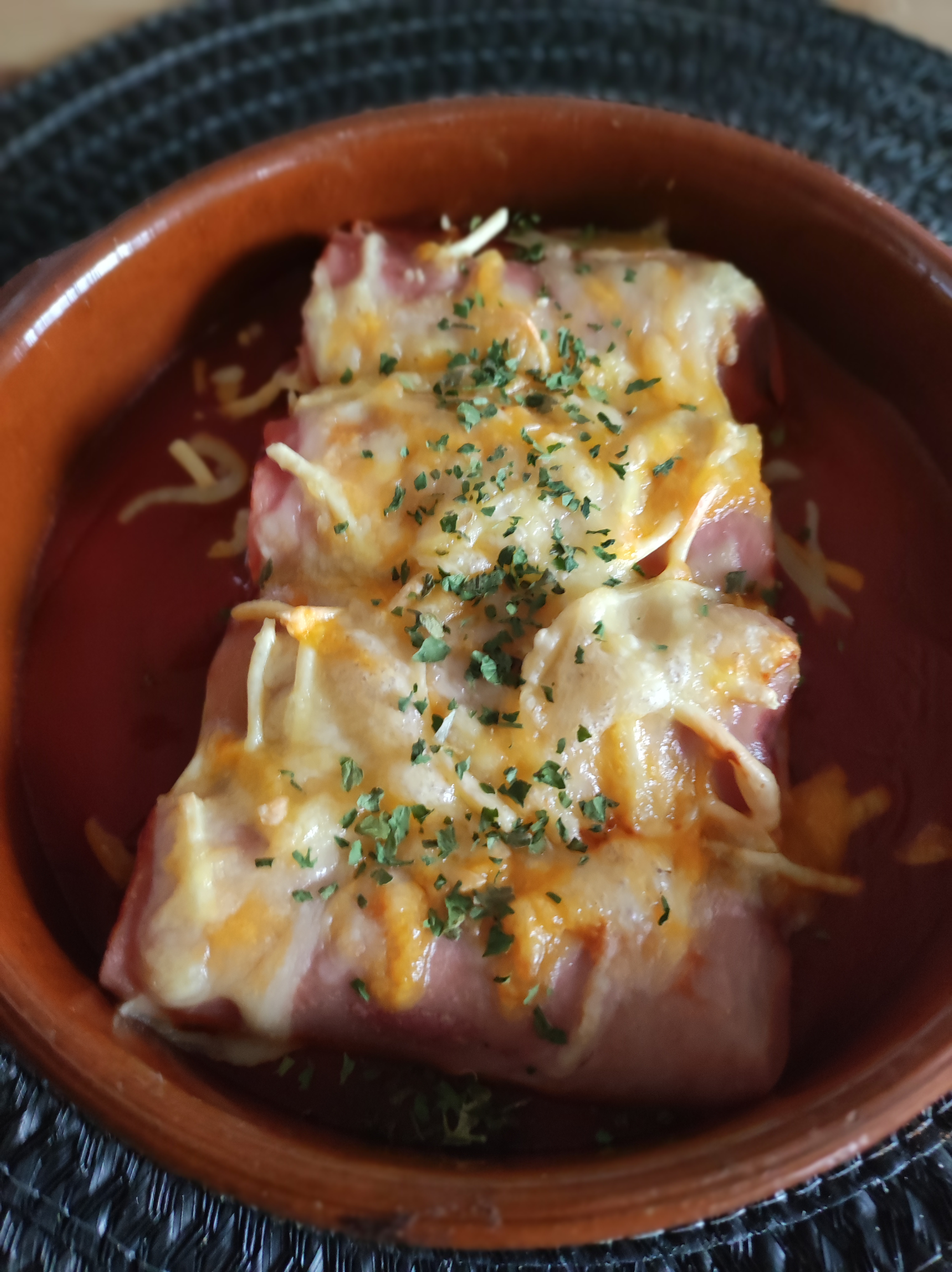Puerros gratinados.