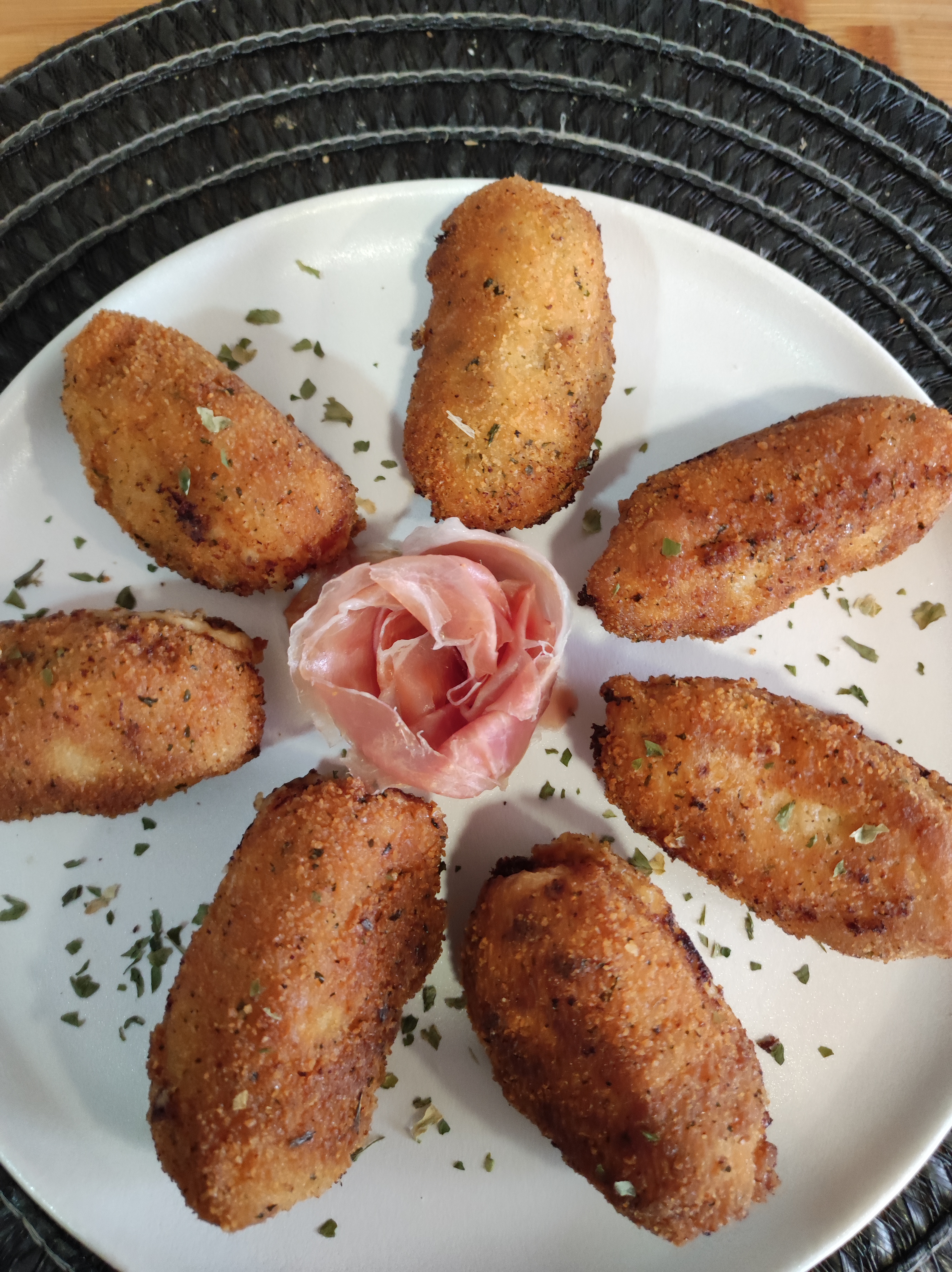 Croquetas de jamón.